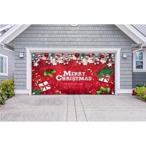 Christmas Garage Door Banner Decoration Large Christmas Garage Cover 6X13 FT